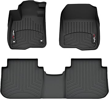 WeatherTech Custom Fit FloorLiners for Honda CR-V, CR-V Hybrid, CR-V - 1st & 2nd Row (441780-1-2), Black